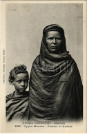 ** T1 Mauritanie, Types Maures, Femme At Enfant / Woman And Child, Mauritanian Folklore - Zonder Classificatie