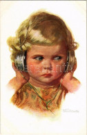 * T2 Child With Headphones. No. 1195. S: W. Fialkowska - Unclassified