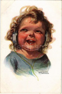 * T2/T3 Child With Headphones. No. 1198. S: W. Fialkowska - Unclassified