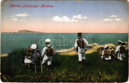 T3/T4 1915 K.u.K. Kriegsmarine Marine Landungs Manöver / Austro-Hungarian Navy Mariners' Training On Mainland. Photo Alo - Zonder Classificatie