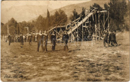 T3 1917 Zelenika, Osztrák-magyar Matrózok Csúszdázás Közben / K.u.K. Kriegsmarine Matrosen / Austro-Hungarian Navy Marin - Non Classificati