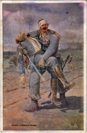 ** T2/T3 Unsere Landsturm-Helden / Népfelkelő Hőseink / WWI Austro-Hungarian K.u.K. Military Art Postcard, Injured Soldi - Ohne Zuordnung