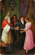 * T2/T3 Christmas. Krampus And Saint Nicholas. O.K.W. 1633-1. (fa) - Non Classificati