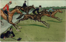 ** T2/T3 Tereplovasok és Aki Már Leesett A Lóról / Jockey Humour, Horse Race. A. Sch. & Co. B.-Sch. No. 6810. (r) - Sin Clasificación