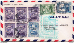 First Fly Cover To San Juan, Porto Rico On 6th February 1941 - Guinée Portugaise