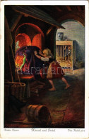 ** T2/T3 Hansel Und Gretel. Brüder Grimm / Brothers Grimm Folk Fairy Tale Art Postcard. Uvachrom Nr. 3716. Serie 125. S: - Non Classificati