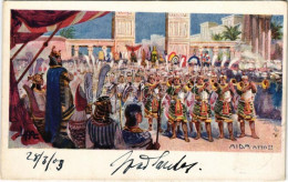 T2/T3 1903 Aida Atto II. (Giuseppe Verdi) Art Postcard. Officine G. Ricordi & C. Milano (EK) - Non Classificati