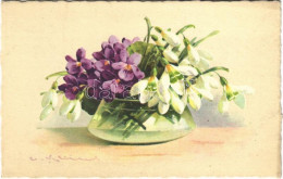 T2 1931 Flowers. Litho S: C. Klein - Unclassified