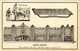 ** T2/T3 Góth János Szombathelyi Lakatos Reklámlapja. Kőszegi Utca 9. (fl) - Ohne Zuordnung
