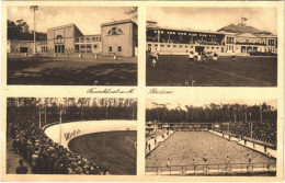 T2/T3 1931 Frankfurt Am Main Stadion / Sports Stadium, Football Field, Bicycle Track Race, Swimming Pool (EK) - Non Classés