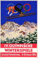 * T2 1936 Garmisch-Partenkirchen IV. Olympische Winterspiele / 1936. évi Téli Olimpiai Játékok / Winter Olympics In Garm - Ohne Zuordnung