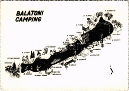 ** T2/T3 Balatoni Camping Térkép. Képzőművészeti Alap S: Balogh T. István (EK) - Sin Clasificación