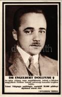 ** T2 Dr. Engelbert Dollfuss. Tolnai Világlapja Emléklap, Gyászlap. Hátoldalon A Részvétüket Kifejező Híres Emberek (Hor - Non Classificati