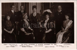 ** T2 The Royal Gathering At Windsor, November 17th, 1907. King Of Spain, Queen Of Norway, Emperor Of Germany, Empress O - Non Classés