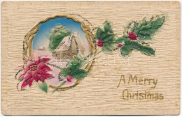 * T2/T3 A Merry Christmas. Christmas Greeting Art Postcard, Decorated (EK) - Non Classificati