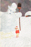 T2/T3 Prosit Neujahr! / New Year Greeting Card, Snowman, Humour, Piss. Verlag Neue Meister No. 363. S: HSB (EK) - Non Classificati