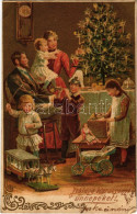 T3 1905 Boldog Karácsonyi ünnepeket / Christmas Greeting Art Postcard With Christmas Tree And Toys. Litho (EK) - Unclassified