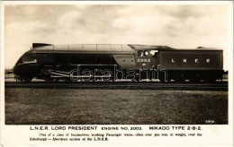 ** T2/T3 LNER (London North Eastern Railway) Lord President Engine No. 2003. Mikado Type 2-8-2. (EK) - Sin Clasificación