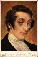 * T2/T3 Carl Maria Von Weber, German Composer S: J. Zuber (EK) - Zonder Classificatie