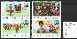 ANTIGUA 303 à 06 ** Côte 2.70 € - 1960-1981 Interne Autonomie