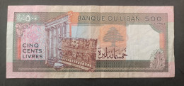 BANKNOTE LEBANON لبنان  LIBAN 1988 500 LIVRES NOT UNCIRCULATED - Libanon