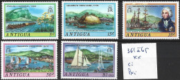 ANTIGUA 361 à 65 ** Côte 9 € - 1960-1981 Autonomía Interna