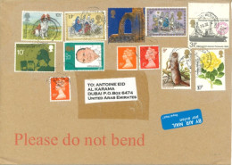 GREAT BRITIAN : 2019, REGISTERED STAMPS COVER TO DUBIA - Lettres & Documents