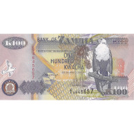 Billet, Zambie, 100 Kwacha, 1992, Undated, KM:38b, NEUF - Zambia