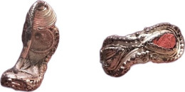 Roman Artifact Tendril. Earring, Roman Period Silver Jewel. - Archäologie