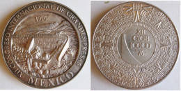 Mexique Médaille En Argent, 12e  Congres International Des Grandes Barrages Mexico 1976. - Autres & Non Classés