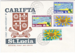 SAINTE-LUCIE : FDC 1er Anniversaire De Carifta 1969 - St.Lucia (...-1978)