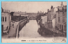 Carte Postale Ancienne  COUVIN Le Canal Et La Place Verte  1905 - Couvin