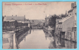 Carte Postale Ancienne  COUVIN Villégiature Le Canal  - La Place Verte  1909 - Couvin