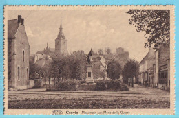 Carte Postale Ancienne  COUVIN  Monument Aux Morts De La Guerre PREAUX  - Couvin