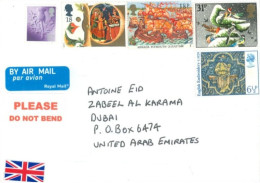 GREAT BRITIAN : 2020, STAMPS COVER TO DUBAI - Covers & Documents