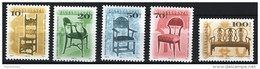 Hungary 2001. Antique Furnitures SPECIAL SET WITH NEW DATE ! MNH (**) Michel: 4561 II - 4565 II - Ungebraucht