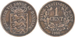 ILES VIERGES DANOISES - 1860 - 1 Cent - 250 000 Ex. - 17-008 - British Virgin Islands