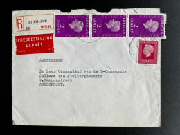 NETHERLANDS 1976 REGISTERED EXPRESS LETTER ETTEN LEUR TO AMERSFOORT 18-05-1976 NEDERLAND AANGETEKEND EXPRES - Cartas & Documentos