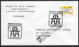 Portugal Lettre Retourné Coimbra 1990 Cachet Commemoratif Musée Art Ancienne Ancient Art Museum Event Pmk Returned Cover - Postembleem & Poststempel