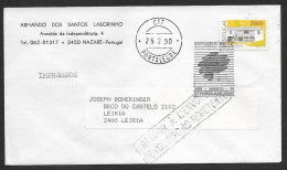 Portugal Lettre Retourné 1990 Cachet Commemoratif  Expo Philatelique Portalegre Stamp Expo Event Pmk Returned Cover - Sellados Mecánicos ( Publicitario)