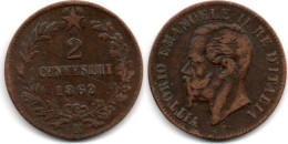 MA 28825 / Italie - Italien - Italy 2 Centesimi 1862 N TTB - 1861-1878 : Victor Emmanuel II