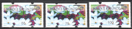 MiNr. 3x (55, 75, 100) ATM 7 E, Eindruck: „MARKE&MÜNZE 07“; Postfrisch (**) - Machine Labels [ATM]