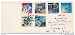 Postal History Cover: Ajman With Space Stamps - Asie