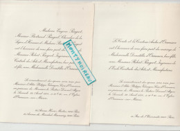 VP : Faire Part Mariage ,Paris  7 Em, 16 Em ; Comte ,M.peugeot , Ormesson Sur Marne - Boda