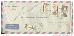 Lebanon Registered Cover With HCV Stamps - Lebanon