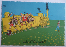 CARTE POSTALE CPSM HUMORISTIQUE ILLUSTRATEUR DUBOUT ALORS ? ON PART ?? Ed Du Moulin 1957 - Dubout