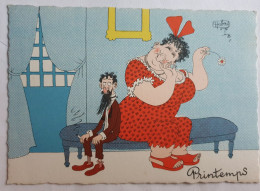 CARTE POSTALE CPSM HUMORISTIQUE ILLUSTRATEUR DUBOUT PRINTEMPS  Ed Du Moulin 1957 - Dubout