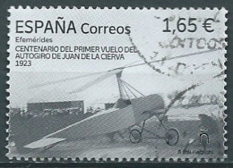 ESPAGNE SPANIEN SPAIN ESPAÑA 2023 CENT FIRST FLIGHT OF JUAN DE LA CIERVA'S AUTOGIRO USED ED 5630 MI 5681 YT 5386 SN 4664 - Gebruikt