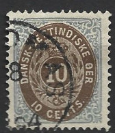 ANTILLES DANOISES 10 Oblitéré Côte 35 € - Danemark (Antilles)