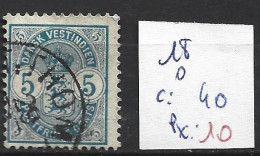 ANTILLES DANOISES 18 Oblitéré Côte 40 € - Danemark (Antilles)